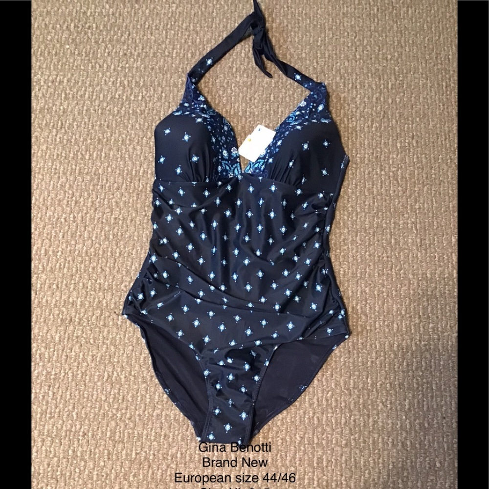 NWT Gina Benotti one piece Bathing Suit